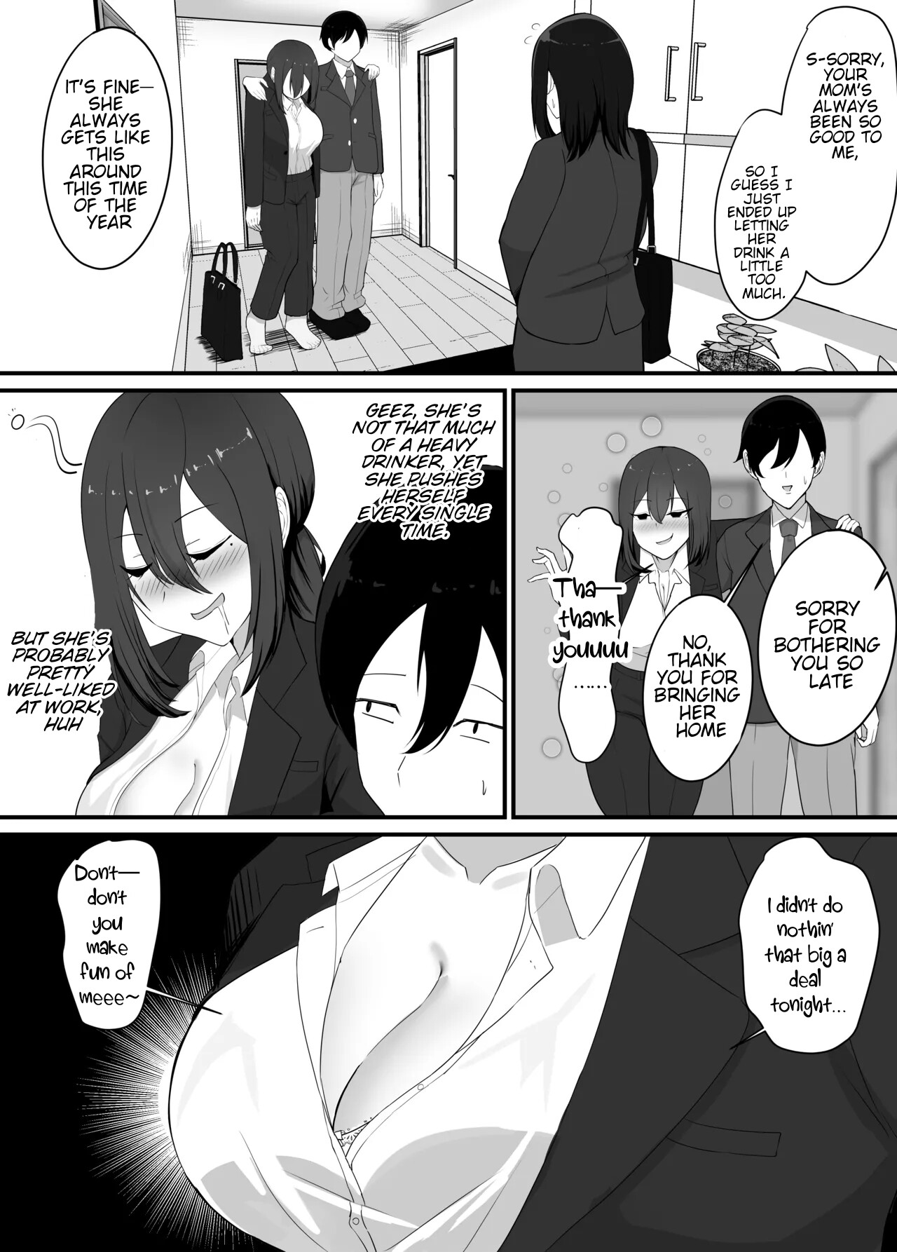 Hentai Manga Comic-Some dude stole my girl, so I blew off steam with my mom.-Read-12